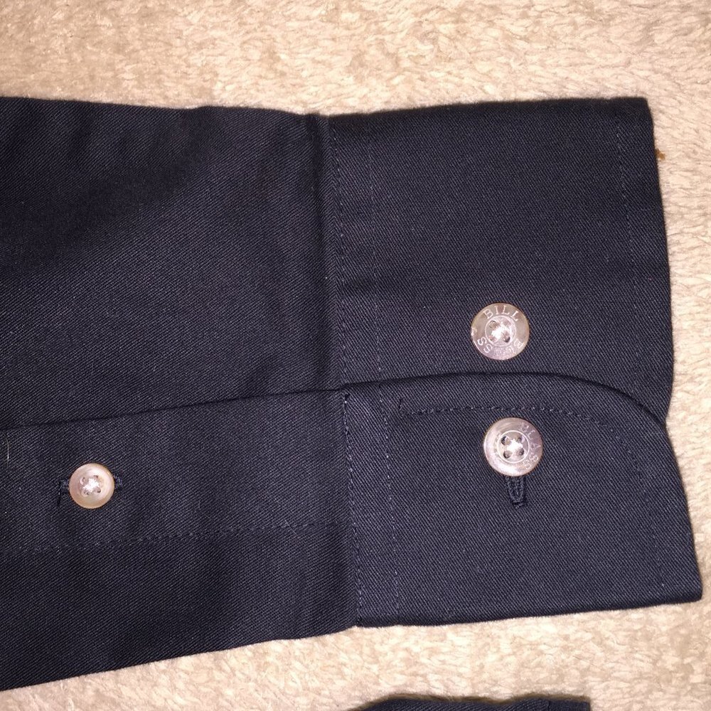 BILL BLASS Ladies Small Black Long Sleeve Shirt - Picture 3 of 9